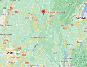 Localisation de la Chartreuse de Sélignac